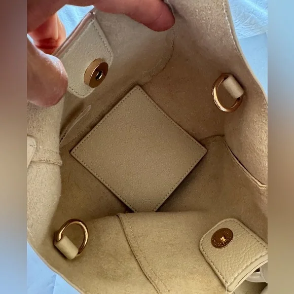 Anthropologie mini Cream Mini Bag - Picture 5 of 5